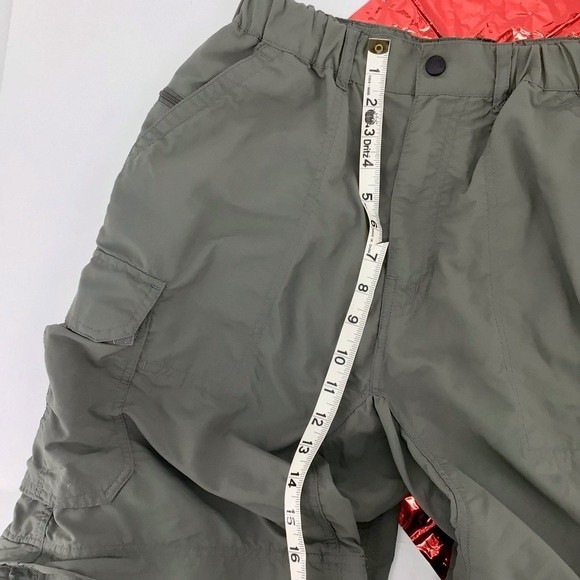 REI Men's Cargo Convertible Hiking Green Outdoor Pants UPF 50 Size M 36L - Picture 8 of 16
